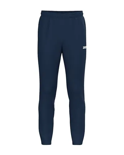 JAKO Trainingshose One (Polyester-Terry) lang marineblau Kinder, Größe: 116 - Die JAKO Trainingshose One ist der perfekte Begleiter für Sport und Freizeit. Mit Keep Dry-Technologie bleibst du trocken, während der elastische Bund mit Kordelzug für optimalen Tragekomfort sorgt. Ideal für aktive Kids!
