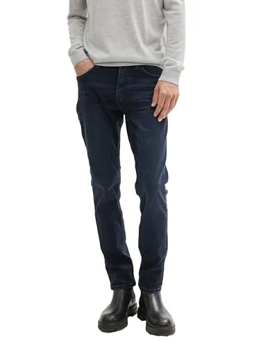 TOM TAILOR Herren Josh Regular Slim Jeans - Moderne Jeans im Five-Pocket-Style mit Stretch-Anteil für optimalen Tragekomfort. Ideal für lässige Outfits und jede Gelegenheit. Erhältlich in verschiedenen Längen.