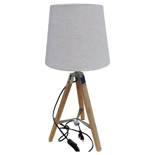Atmosphera Stehlampe Beige-Braun mit Bambusstativ von Atmosphera