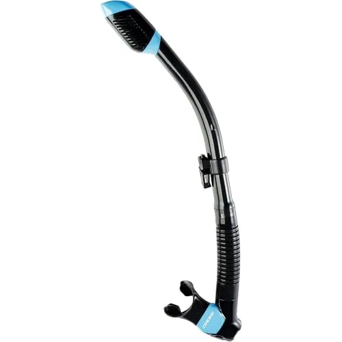 Cressi Dry Schnorchel Schwarz/Blau