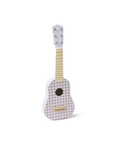 Kids Concept Meine erste Gitarre gepunktet - Wunderschöne 6-Saiten Gitarre für Kinder, aus hochwertigem Holz, ideal für kleine Musikliebhaber. Mit einer Breite von 18 cm und einer Länge von 53 cm perfekt für Kinder ab 3 Jahren.