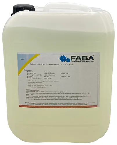 Produktbild Heizungswasser gebrauchsfertig nach VDI 2035 10 Liter
