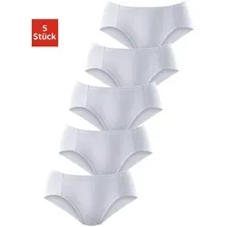 Jazz-Pants Slips PETITE FLEUR - Damen, Gr. 48, weiß - Komfortable Funktionsunterwäsche im 5er-Pack von Petite Fleur. Hochelastische Pikee-Qualität für perfekten Sitz und hohen Tragekomfort, ideal für große Größen.