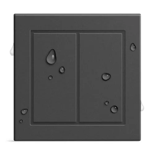 Friends of Hue - Outdoor Switch | Senic & Gira - Smart Home Steuerung für Innen- und Außenbereich, batteriefrei und in elegantem Schwarz – ideal für moderne Lichtlösungen.