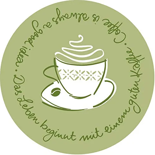 Mank Tassendeckchen aus Tissue 9-lagig | Ø 90mm | 250 Stück | Tasty Coffee (Oliv)