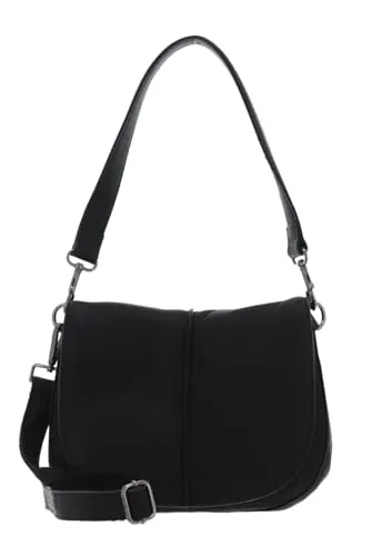 FREDsBRUDER FB Schultertasche Leder 26 cm, Schwarz, Einheitsgröße