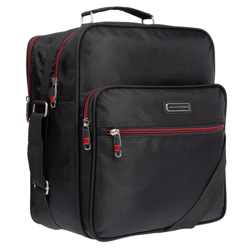 Herren Arbeitstasche XL Umhängetasche - Praktische Schultertasche für jeden Anlass - Kategorie: Taschen, ideal für Freizeit und Beruf, bietet viel Stauraum mit Außentaschen und verstellbarem Trageriemen, wasserabweisendes Nylonmaterial.