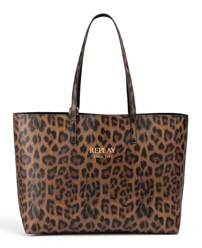 Replay Shopper Tasche 35 cm - stilvoll in Braun - Moderne Replay Shopper Tasche mit 35 cm, ideal für den täglichen Gebrauch. Viel Platz und ein trendiges Design machen sie zum perfekten Begleiter.