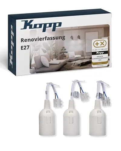 Kopp Renovierungsfassung E27 in Weiß in weiß von Kopp