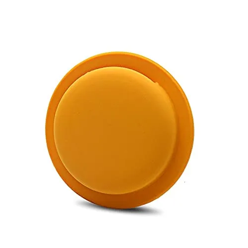 CoverKingz Silikonhülle kompatibel mit AirTags 2021 klebend – Air Tag Selbstklebende Hülle - Klebehalterung – Airtag Aufkleber – Silikon Case Halterung Orange