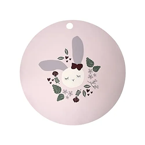 kikadu Silikon Platzset Hase Rosé in pink von kikadu