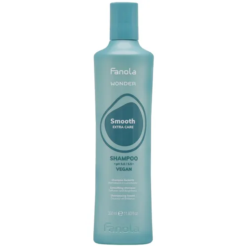 Fanola Wonder Smooth Shampoo 350ml glättend für alle Haartypen, vegan, prof.
