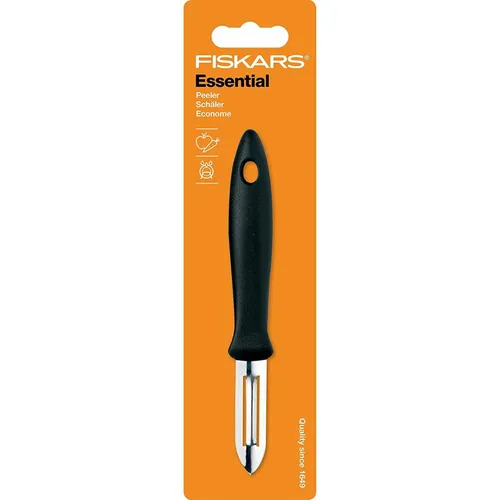 Fiskars Schäler mit rostfreier Stahlklinge für Obst und Gemüse Essential