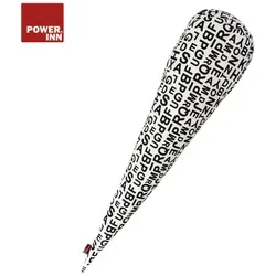 POWER INN® Schultütenkissen ca. 70 cm | Weiß mit schwarzen Buchstaben | Klassisch | Zuckertüten Innenkissen