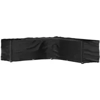 vidaXL Gartenmöbel Abdeckung - Wasserdichte und UV-beständige Schutzhülle - Abdeckhauben für Möbelsets: Schütze deine Rattanmöbel mit dieser robusten, wasserfesten Abdeckung in L-Form, ideal gegen Witterungseinflüsse.