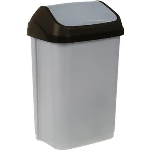 Keeeper Mülleimer Swantje, silber, aus Kunststoff, 25 Liter von keeeper