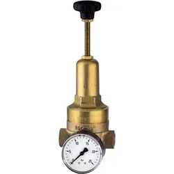 Riegler DRV 225 Hochdruck Druckregler G 1/2 - Druckregler für Hochdruckanwendungen, Regelbereich 1,5 - 20 bar, inkl. Manometer, ideal für Druckluft und neutrale Gase, hohe Einstellgenauigkeit und gutes Ansprechverhalten.