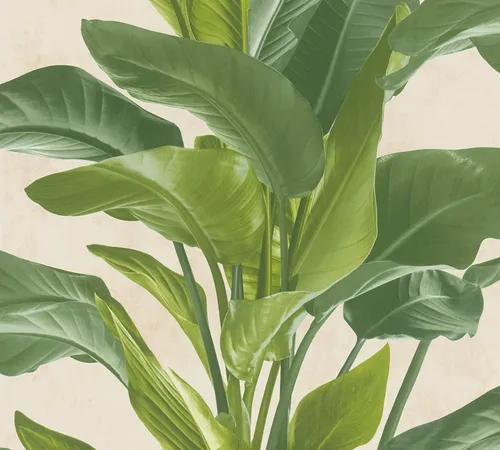 living walls Vliestapete Metropolitan Stories, Antonio Barcelona, leicht strukturiert, botanisch, floral, tropisch, Tapete Blumen Tapeten Wohnzimmer Schlafzimmer Küche modern Design Büro