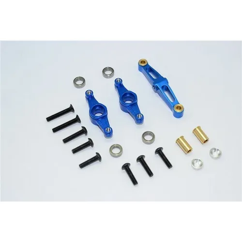 GPM TT2048BB Aluminium Lenkungs-Set mit Kugellager blau GPM Tamiya TT02