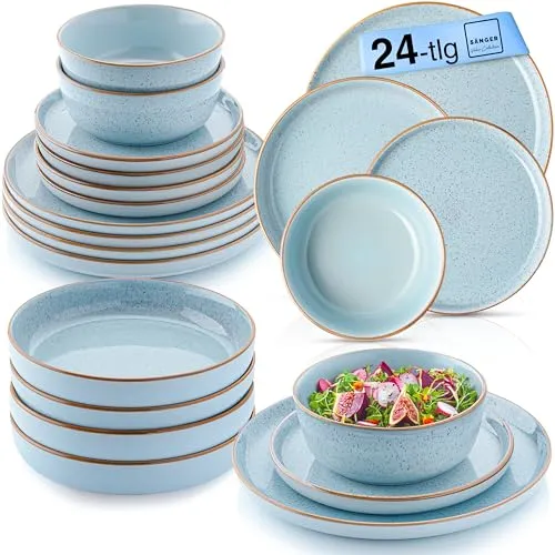 SÄNGER Tafelservice Rio Geschirrset für 6 Personen in türkis von Sänger