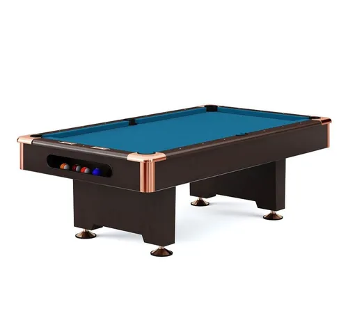 Automaten Hoffmann Billardtisch Club Pro III Nussbaum - Hochwertiger Billardtisch mit robuster Verarbeitung, ideal für spannende Spiele. Mit Simonis 860 Turnierstoff in Tournament-Blue für ein optimales Spielgefühl.