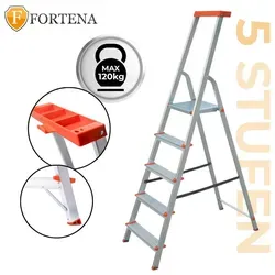 Stehleiter Haushaltsleiter mit Ablage
