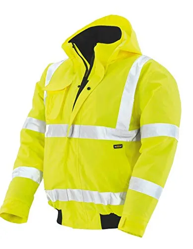 teXXor® Warnschutz-Pilotenjacke WHISTLER Gr.XXXL - Kleidung: Neon gelbe Pilotenjacke in 3XL, ideal für Sichtbarkeit und Sicherheit bei Arbeiten im Freien.