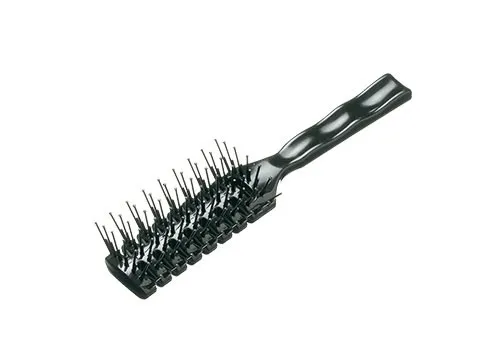 Comair Ventbürste mit Noppen - Schwarz - Ventbürste für nasses Haar, sorgt für sanftes Entwirren und glänzendes Finish, ideal für den täglichen Gebrauch.