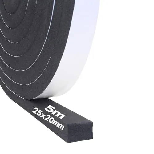 Dichtungsband Selbstklebend 25mm x 20mm in weiß von Storystore