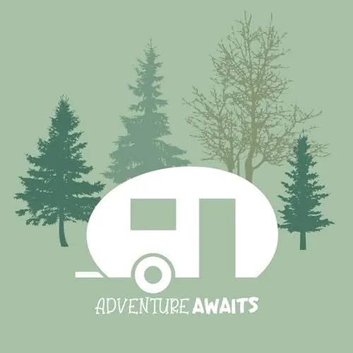 Servietten Sommer Wohnwagen in der Natur als Tischdeko. Papierservietten mit Motiv. Auch für Decoupage und Serviettentechnik 33x33cm 20