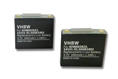 vhbw Akku passend für GN Netcom Jabra 9120, GN9120, 9125, GN9125, GN9120 Akku Akku Li-Polymer 340 mAh (3,7 V), Leistungsfähige Austausch-Akkus für schnurlosen Kopfhörer, Headset