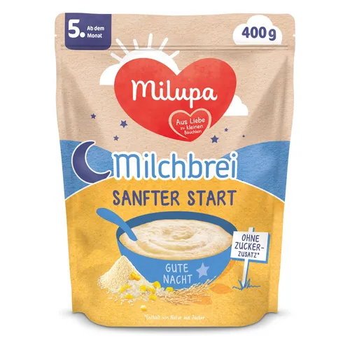 Milupa Gute Nacht Milchbrei Sanfter Start ab dem 5 Monat von MILUPA