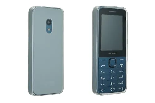 caseroxx Schutzhülle für Nokia 225 4G (2024) in transparent – Flexibles TPU-Case aus stoßfestem Gummi, passgenaue Handy-Tasche mit Kantenschutz & rutschfestem Grip