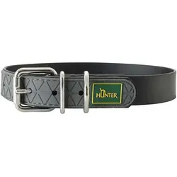 HUNTER CONVENIENCE Hundehalsband - Kunststoff, 45 S-M, schwarz, strapazierfähig und ideal für Training, Freizeit und Jagd