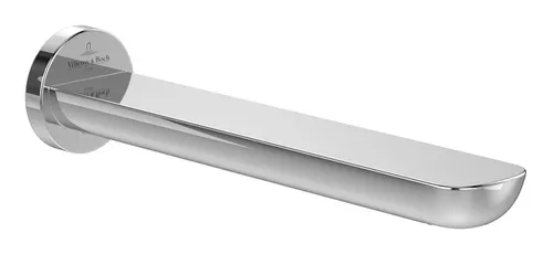 Villeroy & Boch O.novo Badewannenauslauf - Eleganter Badewannenauslauf für Wandmontage aus stabilem Messing, mit Luftsprudler für einen komfortablen Strahl und einfache Reinigung dank EasyClean-Technologie.