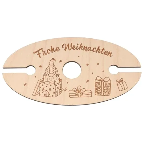 Spruchreif | Praktisches Geschenk für Weinliebhaber | Weinglashalter aus Holz | Holz Weinständer | Geschenkidee Holz | Geschenk zur Weihnachten | Wichtel