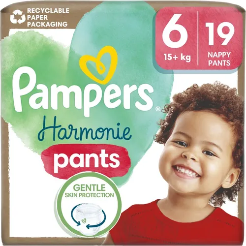 Pampers Harmonie Pants Size 6 Höschenwindeln 13 - 19 kg 19 St.