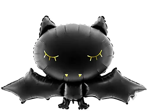Premium Weddings Halloween Ballon Fledermaus 80 x 52 cm - Deko Ballon Folienballon Heliumballon Partydeko XXL Riesenballon Fledermaus