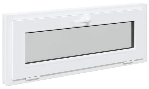 vidaXL Kellerfenster RISOR 100 x 40 cm PVC und Glas Weiß - Modernes Kellerfenster aus PVC und Glas, das Licht und Eleganz in deinen Keller bringt. Mit einfachem Kipp- und Drehmechanismus für optimale Belüftung. Pflegeleicht und robust – ideal für eine ansprechende Kelleratmosphäre.