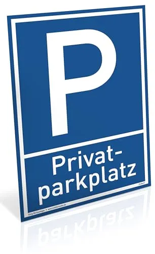 Schild Privat Parkplatz | Alu 20 x 30 cm | Wetterfest von Dreifke