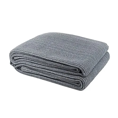 wamovo Vorzeltteppich 250-300x400-600cm atmungsaktiver Campingteppich Zeltteppich Outdoor Teppich grau (300x500cm)