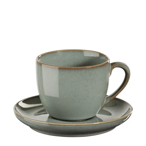 ASA SELECTION Espressotasse ASA Selection saisons Espressotasse mit Unterteller eucalyptus 0,09l, Steinzeug