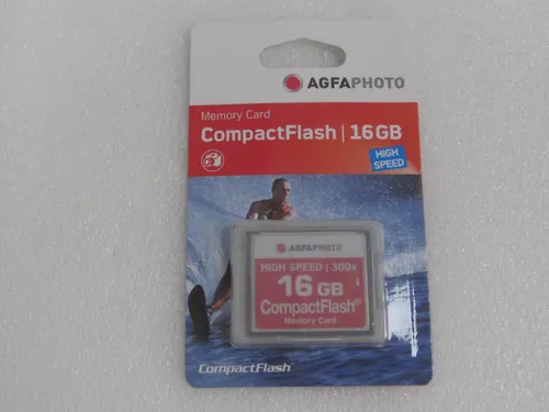 AgfaPhoto Compact Flash Memory Card 16GB High Speed 300x MLC