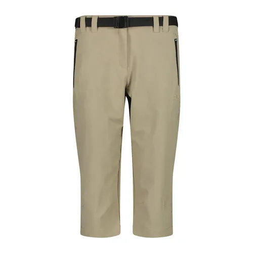 CMP Trekkinghose Beige Größe 42 für Damen - Wanderhosen für Damen mit Dry Function Technologie - schnelltrocknend, UV-Schutz 30 und elastischem Material für optimalen Komfort beim Outdoor-Aktivitäten.