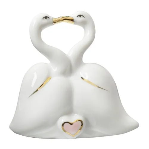 Porzellan-Schwäne - 6 cm  von CREApop®  -  Hobbyfun (3870057)