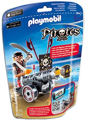 Produktbild Playmobil Pirates Schwarze App Kanone mit Seeräuber 6165