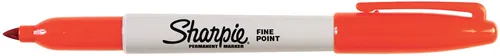 Sharpie Permanent-Marker FINE orange in grau von Sharpie