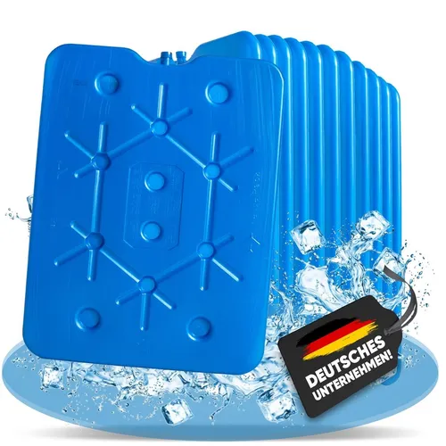 Nemt 800 ml Flacher Kühlakku Kühlelemente für Kühltasche oder Kühlbox 12 x