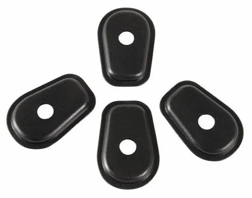 A-Pro Adapter Miniblinker Motorrad Adapterplatten 4 Pc Blinker Schwarz