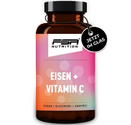 FSA NUTRITION Eisen & Vitamin C im Glas Kapseln, 60 St., 48 g